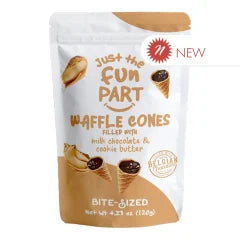 Just the Fun Part Waffle Cone Bites - Milk Chocolate and Cookie Butter (4.23oz)