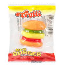 efrutti Mini Burger Gummi Candy