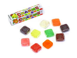 CHARMS ASSORTED SQUARE CANDY MINTS, 1 OZ. ROLLS, SET OF 5