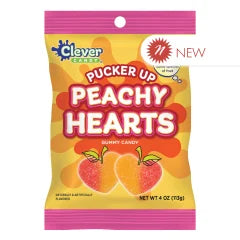 Pucker Up Peachy Hearts (4oz) – Hello Sweets Candy