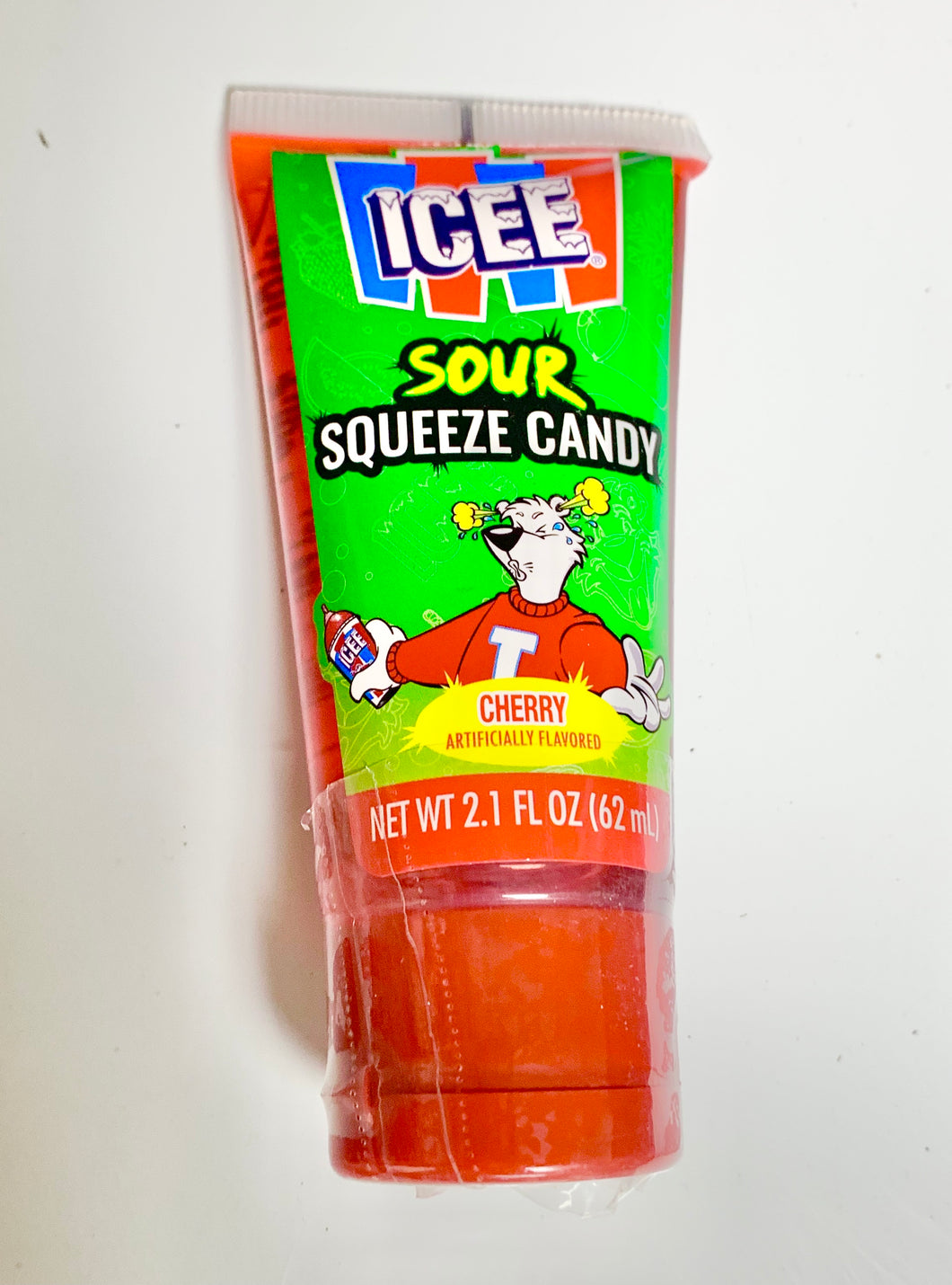 Icee Sour Squeeze Candy - Cherry