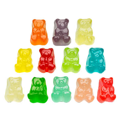 12 Flavor Gummy Bears (12oz Bag)