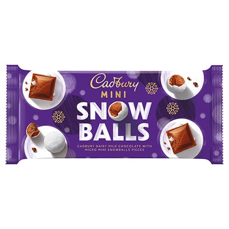 Cadbury Mini Snowballs Bar 110g