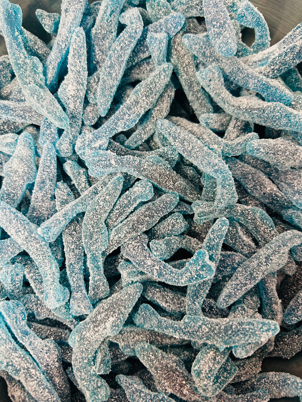 Sour Blue Medium Gummy Sharks (12oz)