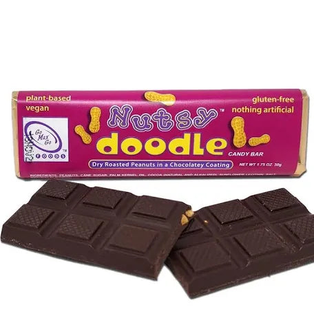 Nutsy Doodle Vegan Peanut Chocolate Bar (1.5oz)