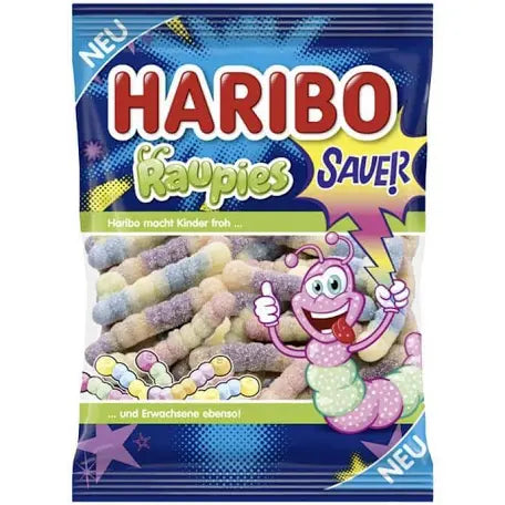 Haribo Screen Haribo Raupies (Sour Caterpillars) 160g – Hello Sweets Candy