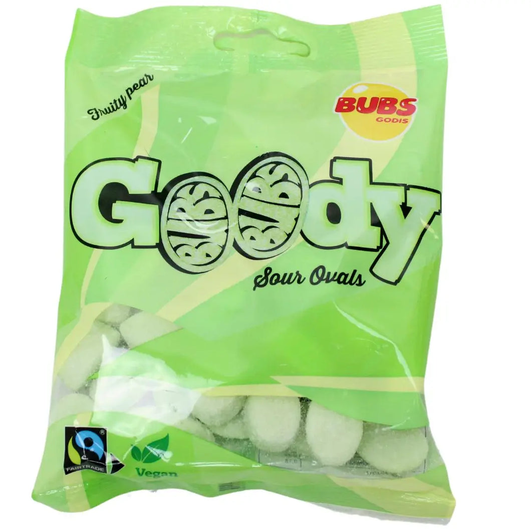 Bubs - Sour Pear Ovals Swedish Gummies (90g)