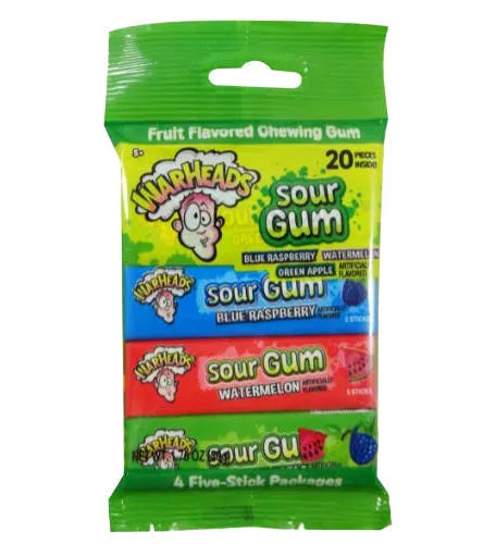 Warheads Sour Gum 4-Pack
