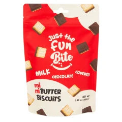 Just the Fun Bite Butter Biscuits - Milk Chocolate (3.53oz)