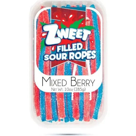 Zweet Filled Sour Ropes - Mixed Berry (10oz)