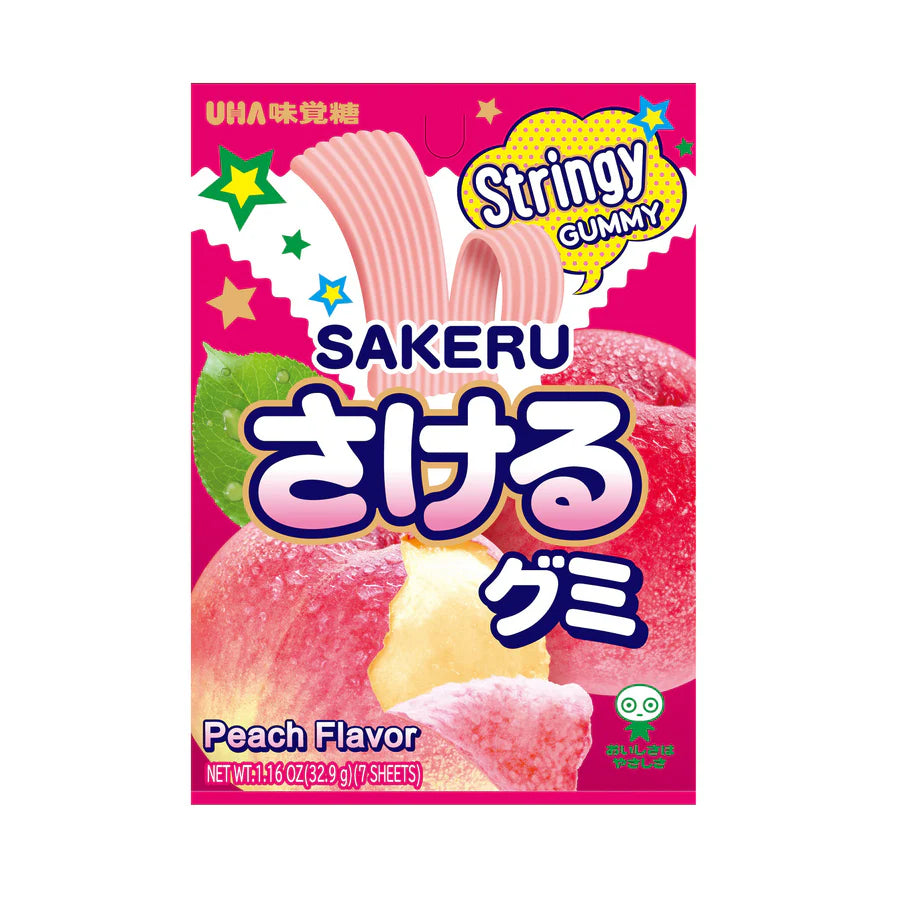 Uha Sakeru - White Peach Gummies (1.16oz)