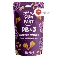 Just the Fun Part Waffle Cone Bites - Peanut Butter and Grape Jelly (4.23oz)