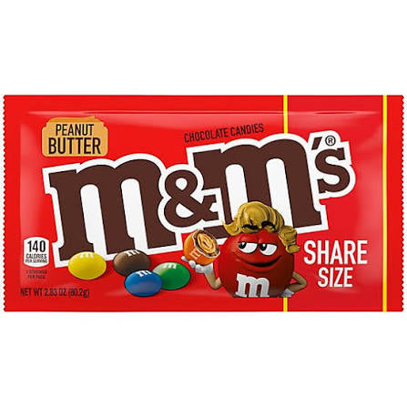Peanut Butter M&Ms - Share Size (2.83oz)