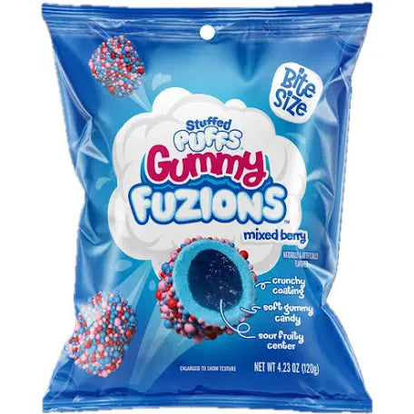 Stuffed Puffs Gummy Fuzions - Mixed Berry (4.23oz)