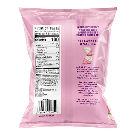 Bubs Strawberry Vanilla Sour Diamonds (5.5oz)
