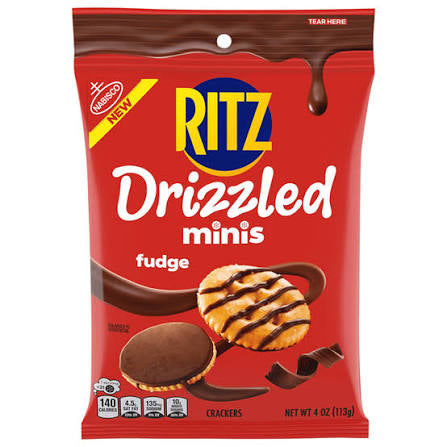 Ritz Drizzled Minis - Fudge (4oz) – Hello Sweets Candy