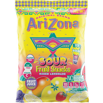 Arizona Sour Fruit Snacks Mixed Lemonade (5oz)