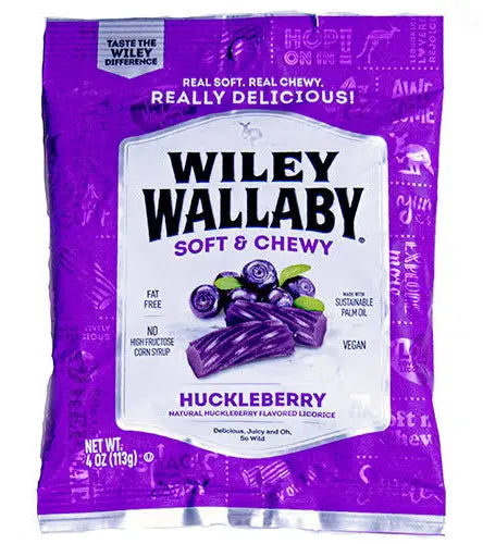 Wiley Wallaby Huckleberry Licorice (4oz)