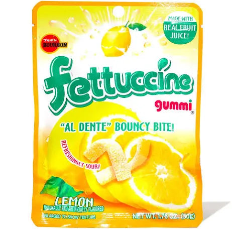 Fettuccine Gummy Candy - Lemon (1.76oz)