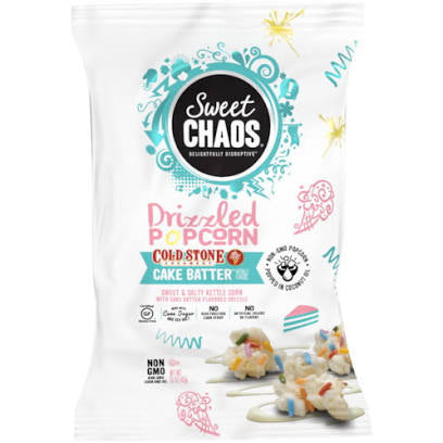 Sweet Chaos Drizzled Popcorn - Cake Batter (1.5oz)