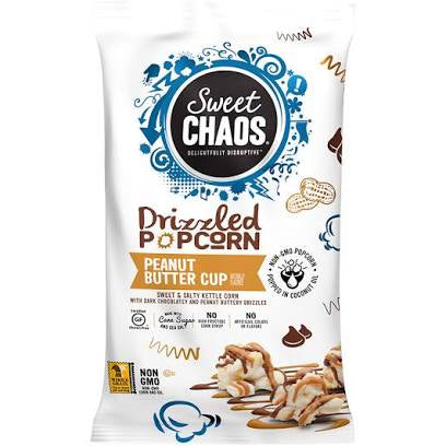 Sweet Chaos Drizzled Popcorn - Peanut Butter Cup (1.5oz)