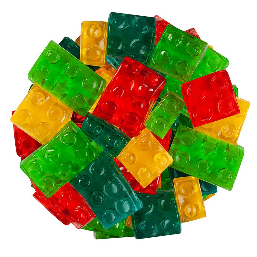 3D Gummy Building Blocks Candy (12oz Bag)