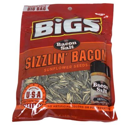 Bigs Sizzlin Bacon Sunflower Seeds 5.35oz