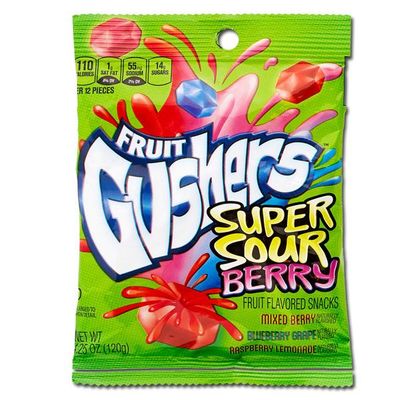 Gushers Super Sour Berry 4.25oz Bag