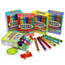 Magic Colors Bubblegum Crayons (One box)