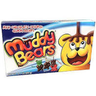 Muddy Bears Milk Chocolate Covered Gummi Bears 3.1oz Theater Box