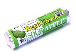 Regal Crown Sour Apple Hard Candy Roll