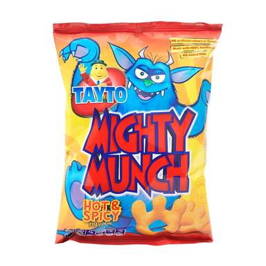 Tayto Mighty Munch Hot and Spicy 26g Snack Bag