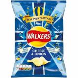 Walkers Cheese & Onion Crisps 32.5g: BEST BY 10/21/23