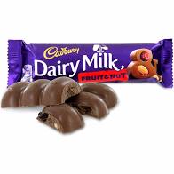 Cadbury Fruit and Nut Chocolate Bar 1.72 oz (48g)