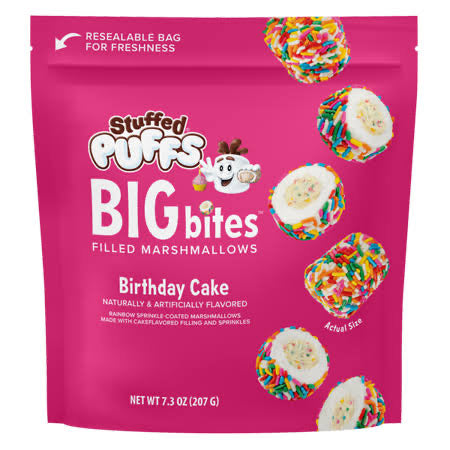 Stuffed Puffs Big Bites - Birthday Cake (7.3oz)