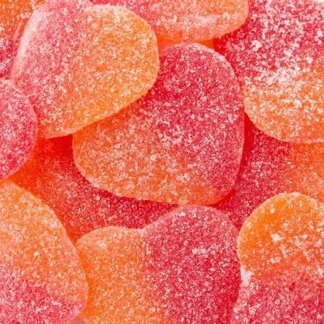 Peach Gummy Hearts 12oz