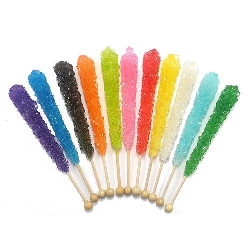 ROCK CANDY STICKS WRAPPED - ASSORTED COLORS/FLVR (ONE)
