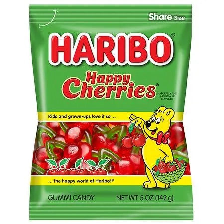 Haribo Twin Cherries Gummies 5oz Bag