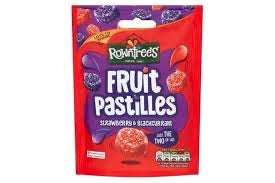 Rowntrees Fruit Pastilles - Strawberry and Blackcurrant Pouch 5oz