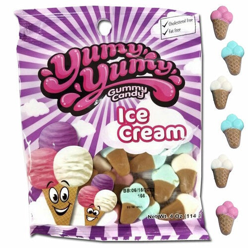 Yumy Yumy Gummy Ice Cream Cones (4oz)