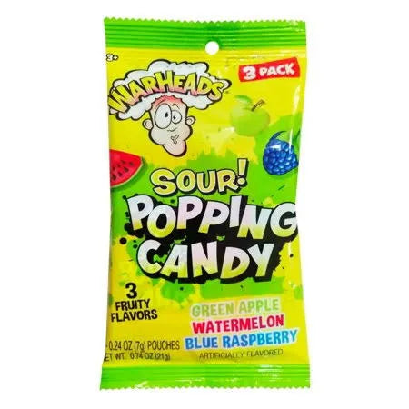 Warheads Popping Candy - 3 Pack