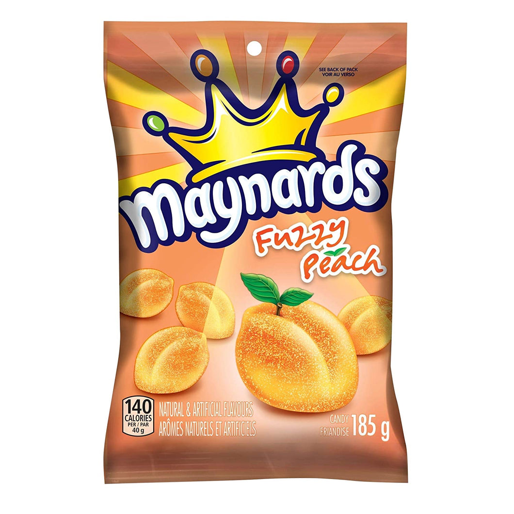 Maynards Fuzzy Peach Gummy Candy 185g
