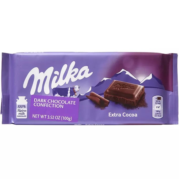 Milka Extra Cocoa Dark Chocolate Bar 100g – African Hut