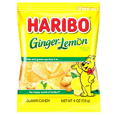 Haribo Ginger-Lemon Gummy Candy (4oz)