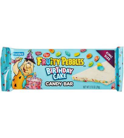 Fruity Pebbles Birthday Cake King Sized Candy Bar