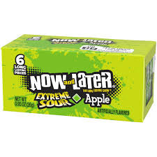 Now and Later Extreme Sour Apple (6 pieces)