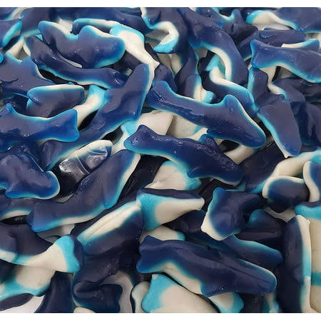 Blue Gummy Mini Sharks (12oz)