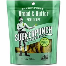 SuckerPunch Snappy Sweet Bread & Butter Pickle Chips (3.4oz)