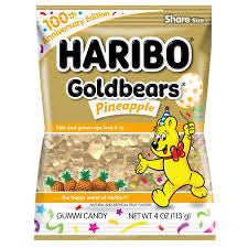 Pineapple Haribo Gold Bears (4oz)