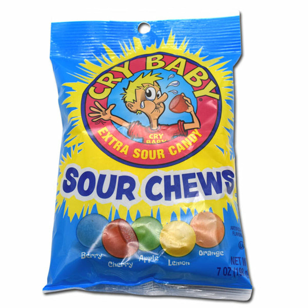 Cry Baby Sour Chews 7oz Bag